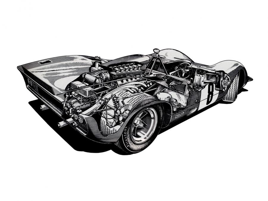  Ferrari 312P Spyder 1969 года  (фото 2 из 9)